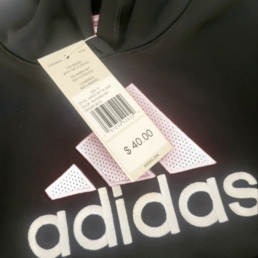 Adidas Toddler Hoodie - size 3T - Picture 2 of 4
